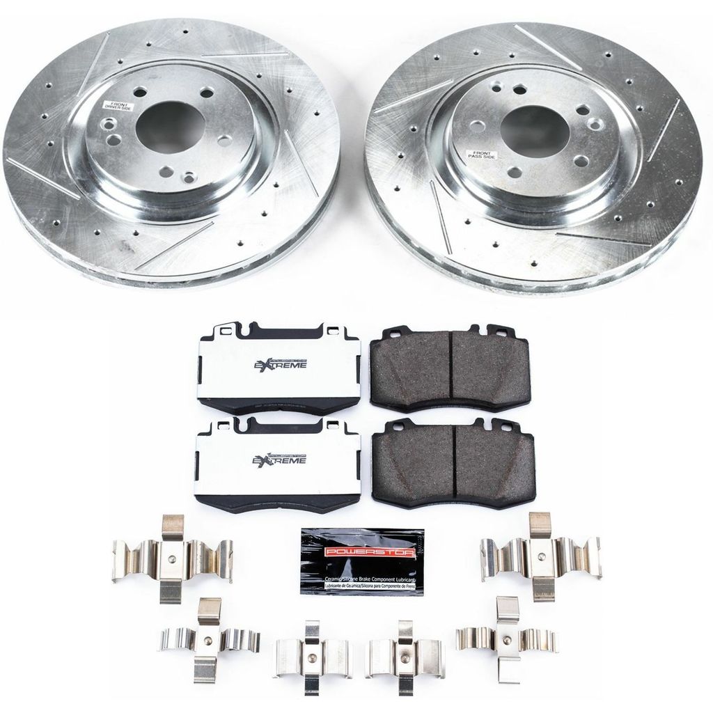 PowerStop K2950-26 - Z26 Drilled and Slotted Brake Rotors and Pads Kit