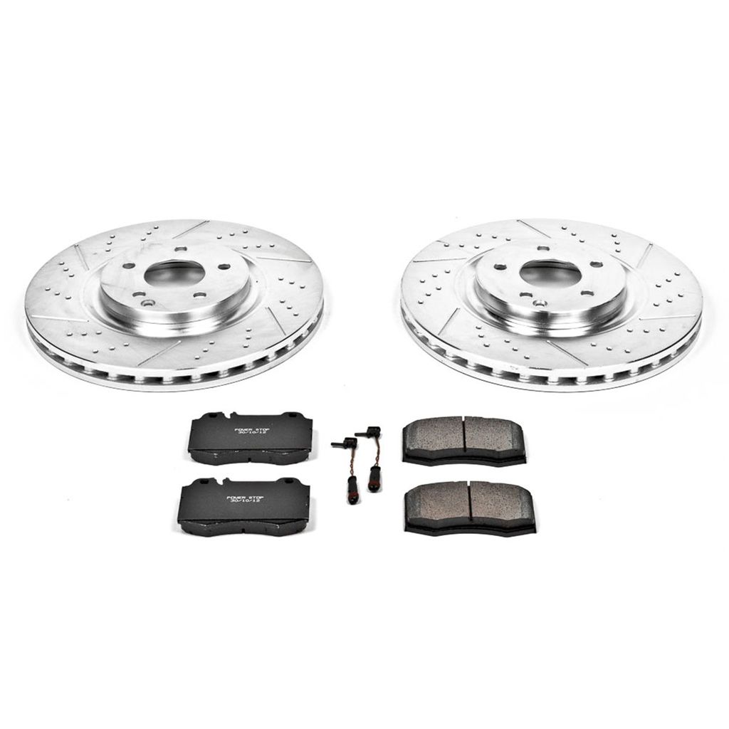 PowerStop K2950 - Z23 Drilled and Slotted Brake Rotors and Pads Kit