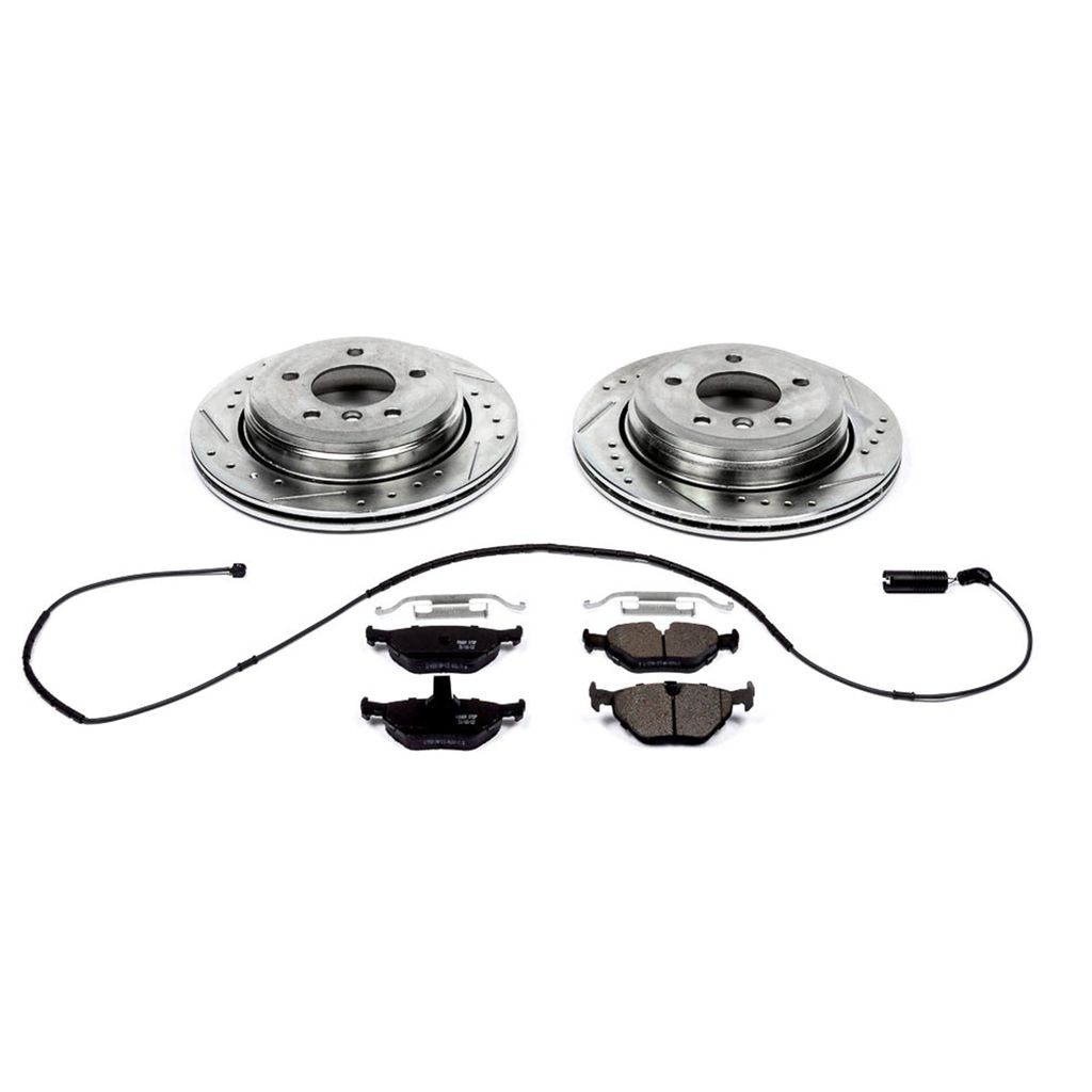 PowerStop K2970 - Z23 Drilled and Slotted Brake Rotors and Pads Kit