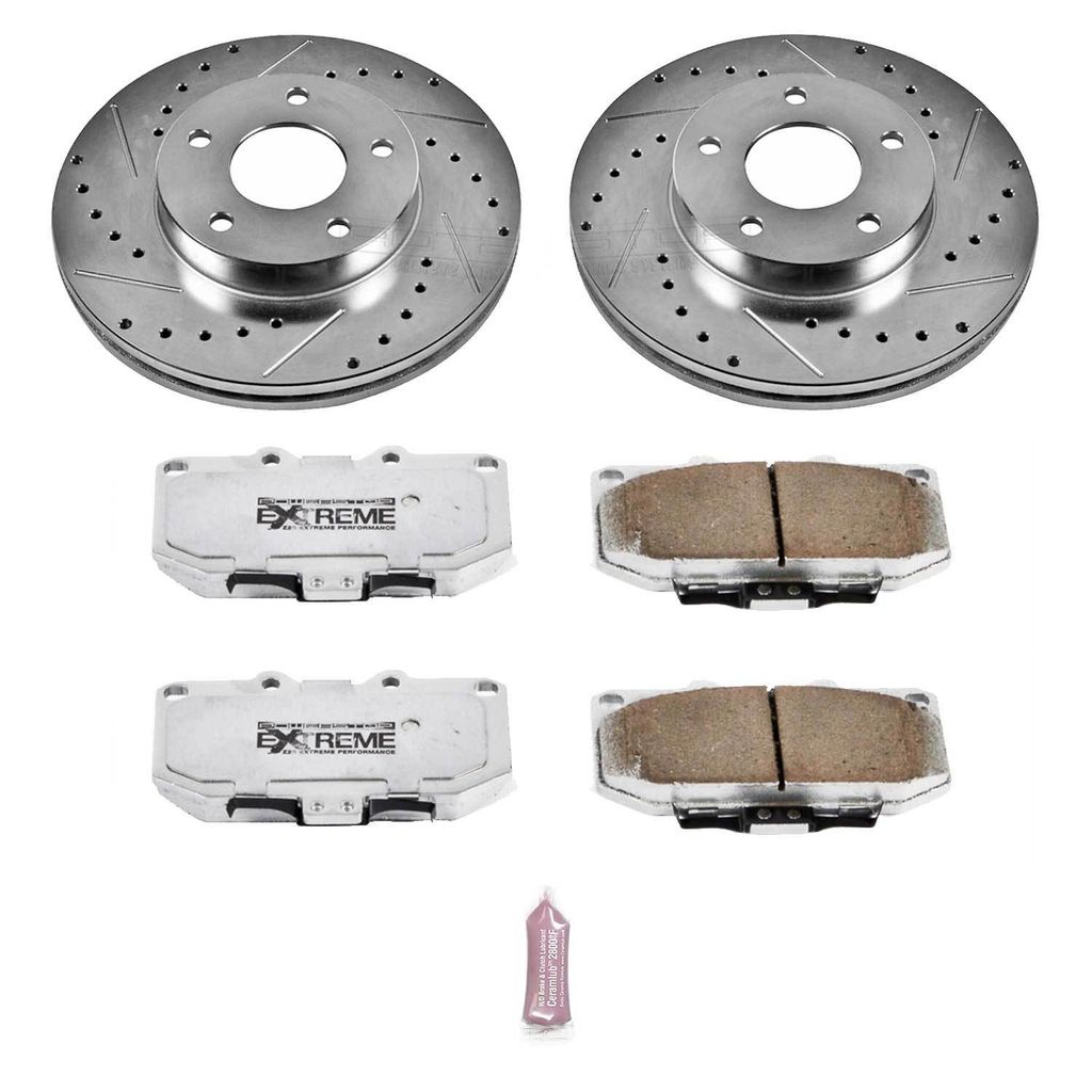 PowerStop K2973-26 - Z26 Drilled and Slotted Brake Rotors and Pads Kit