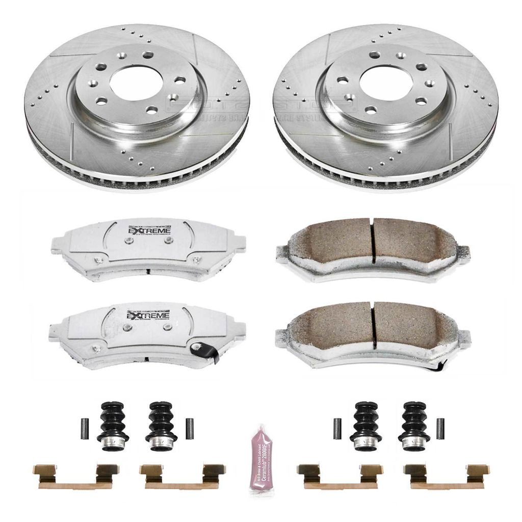 PowerStop K2975-26 - Z26 Drilled and Slotted Brake Rotors and Pads Kit