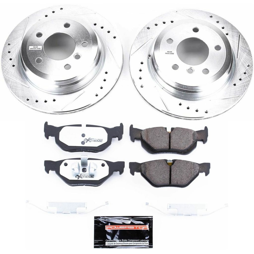 Z26 Drilled and Slotted Brake Rotors and Pads Kit