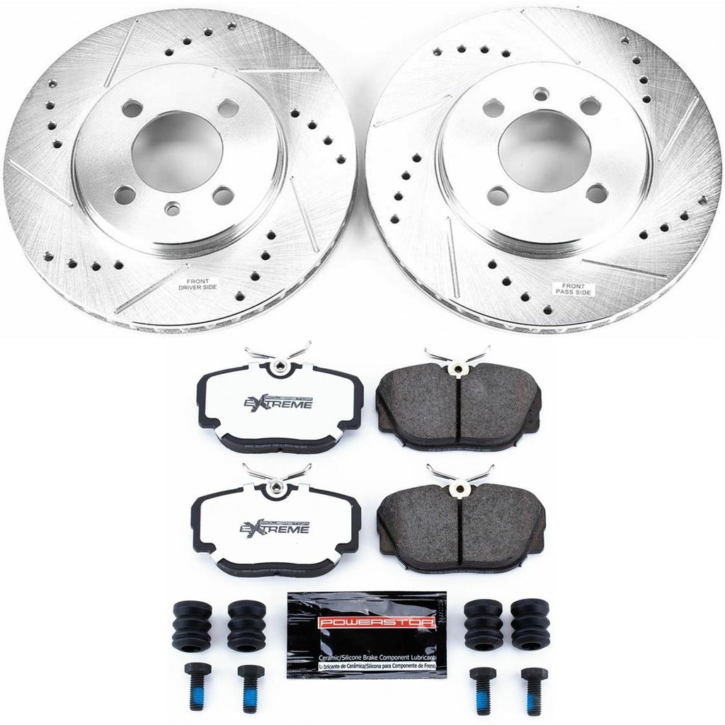 Z26 Drilled and Slotted Brake Rotors and Pads Kit