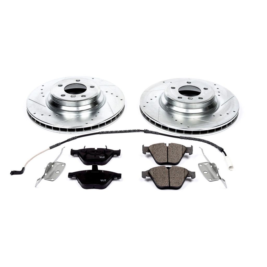 PowerStop K3015 - Z23 Drilled and Slotted Brake Rotors and Pads Kit