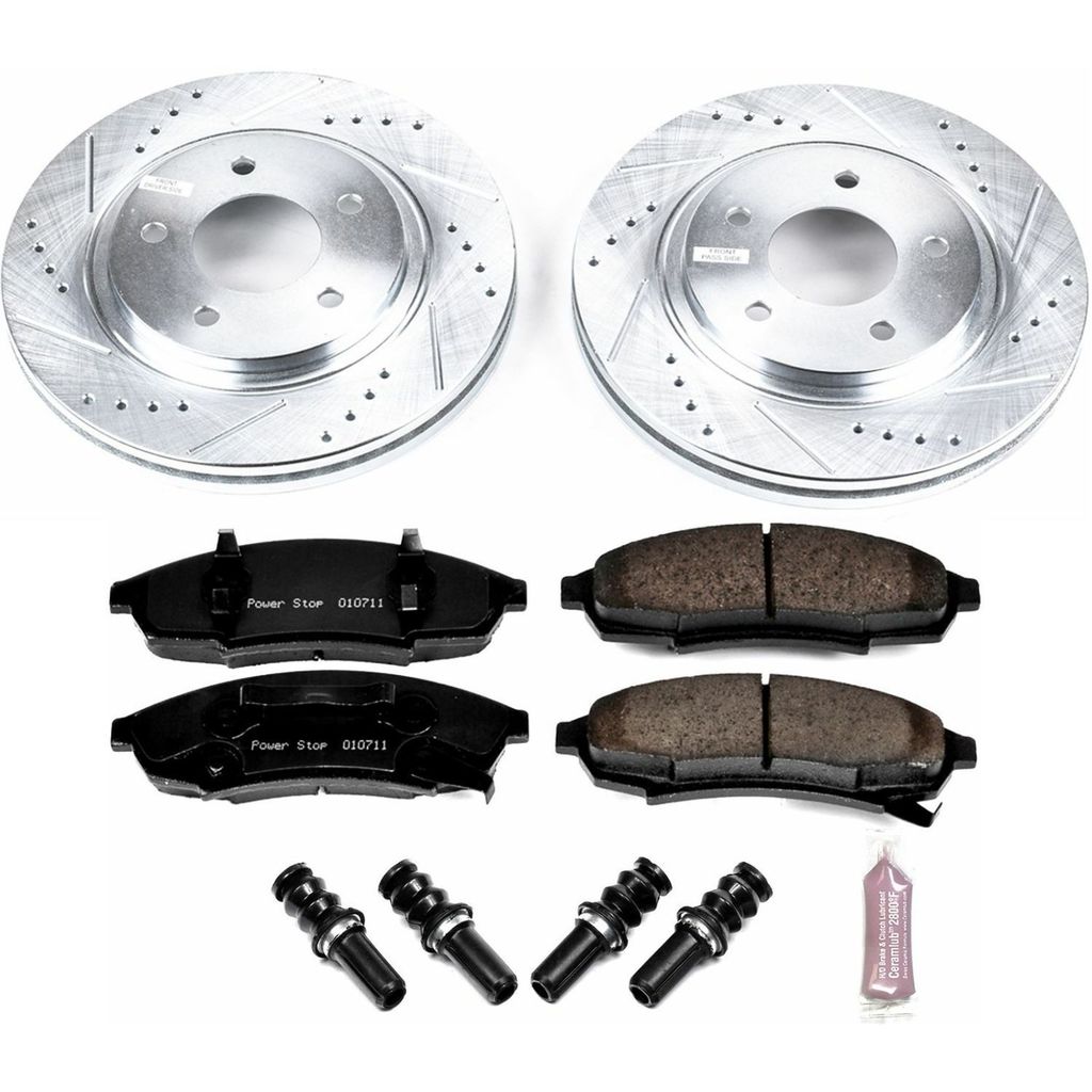 PowerStop K3018 - Z23 Drilled and Slotted Brake Rotors and Pads Kit