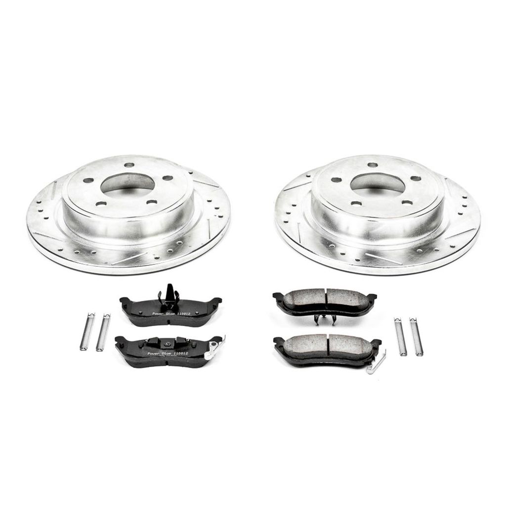 PowerStop K3020 - Z23 Drilled and Slotted Brake Rotors and Pads Kit