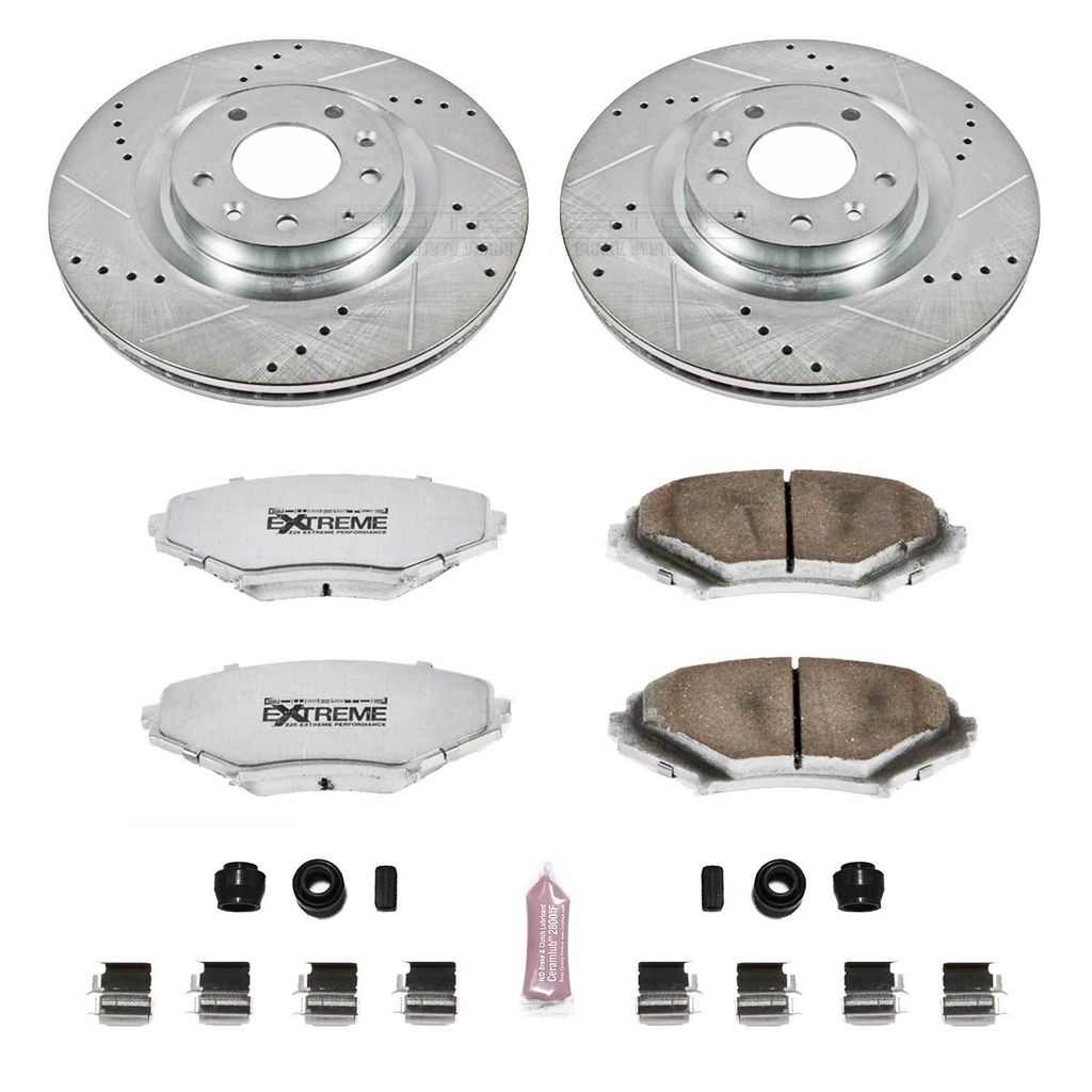 Z26 Drilled and Slotted Brake Rotors and Pads Kit