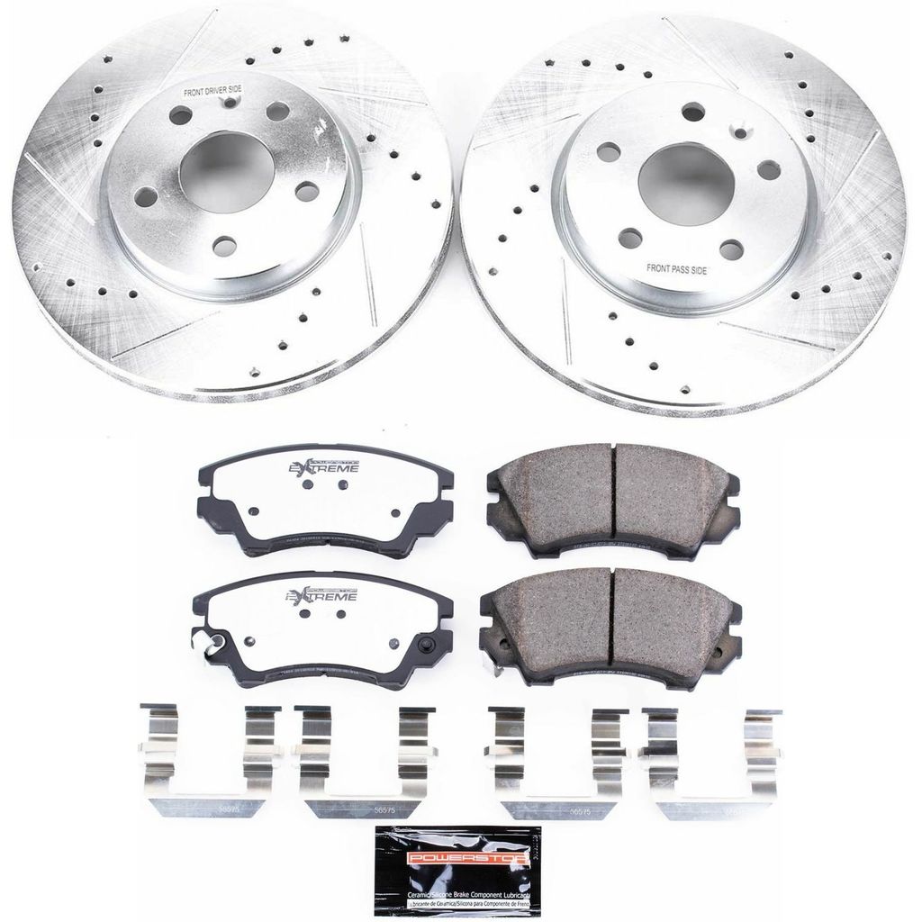 Z26 Drilled and Slotted Brake Rotors and Pads Kit