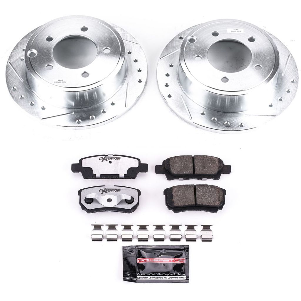 PowerStop K3033-26 - Z26 Drilled and Slotted Brake Rotors and Pads Kit