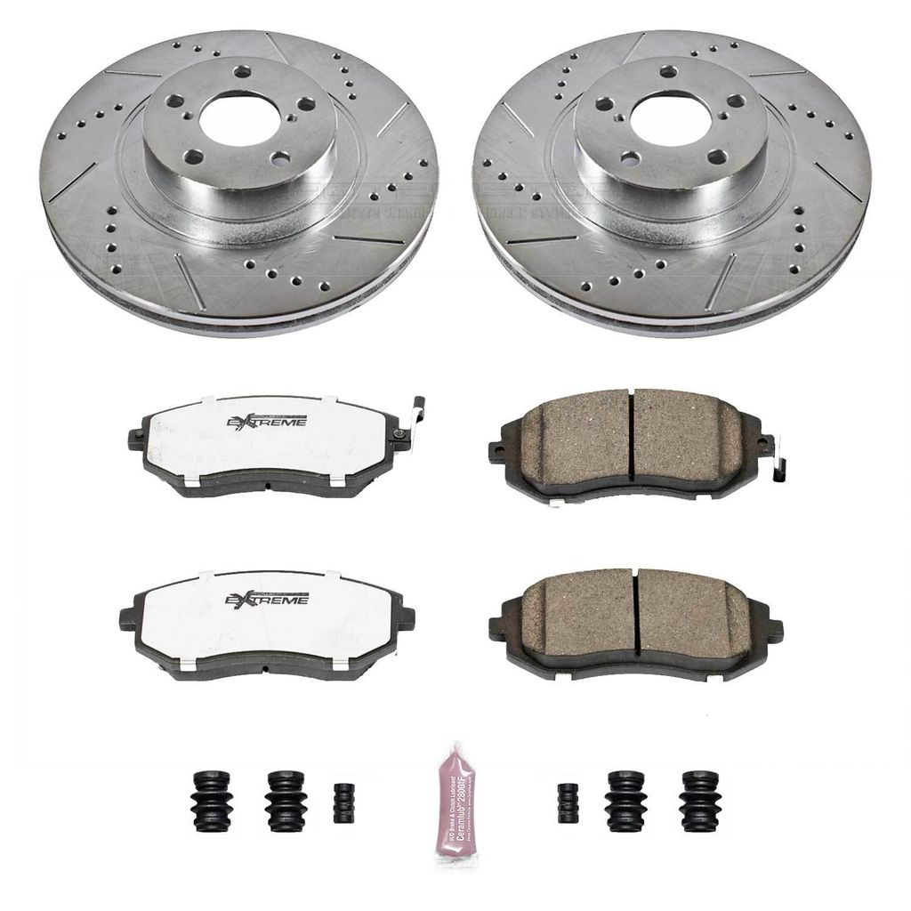Z26 Drilled and Slotted Brake Rotors and Pads Kit