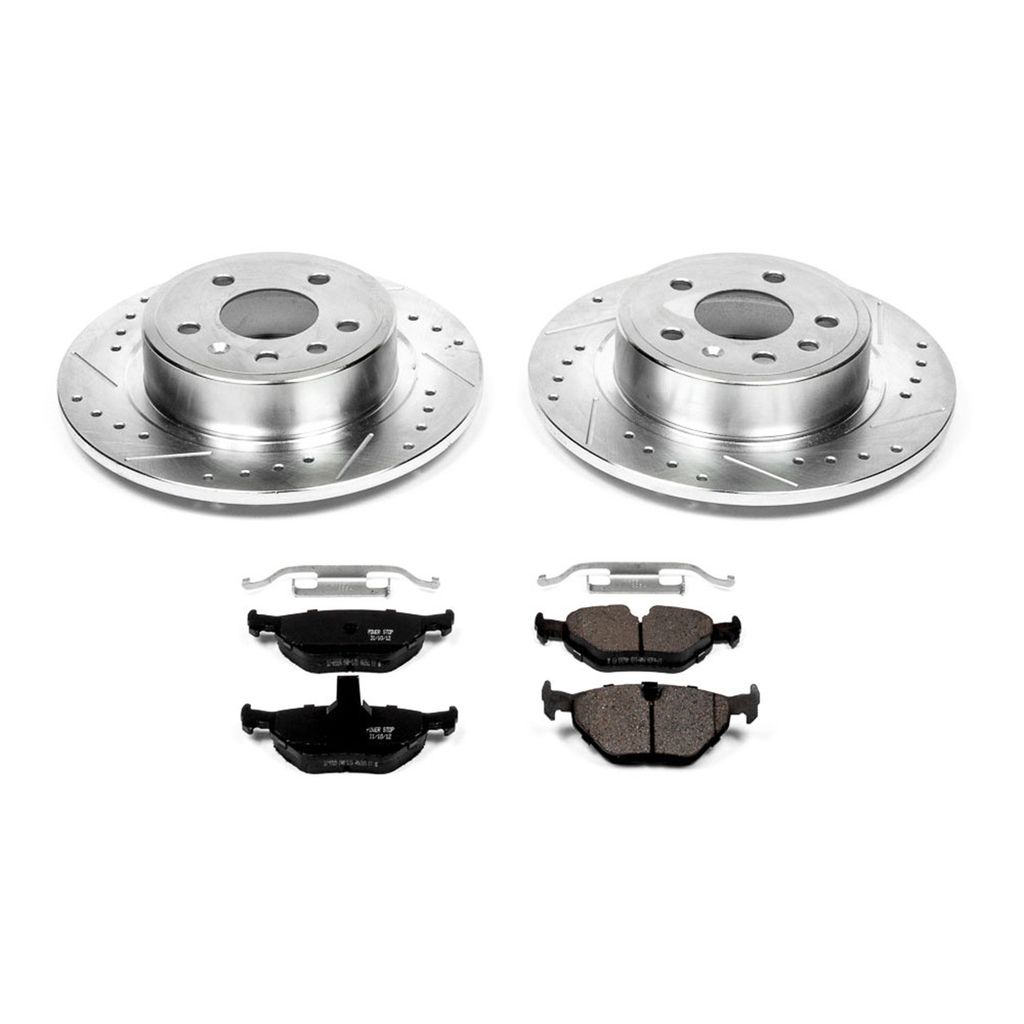 PowerStop K3080 - Z23 Drilled and Slotted Brake Rotors and Pads Kit