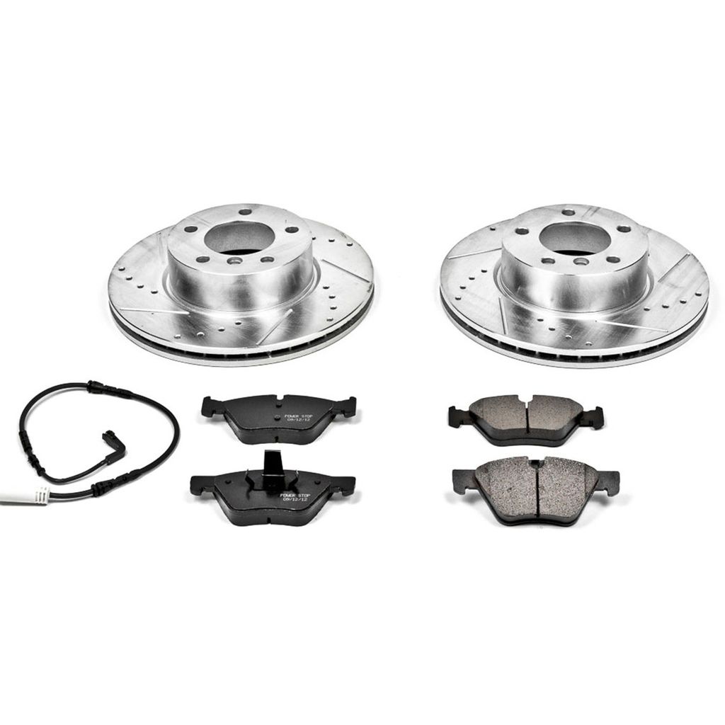 PowerStop K3087 - Z23 Drilled and Slotted Brake Rotors and Pads Kit