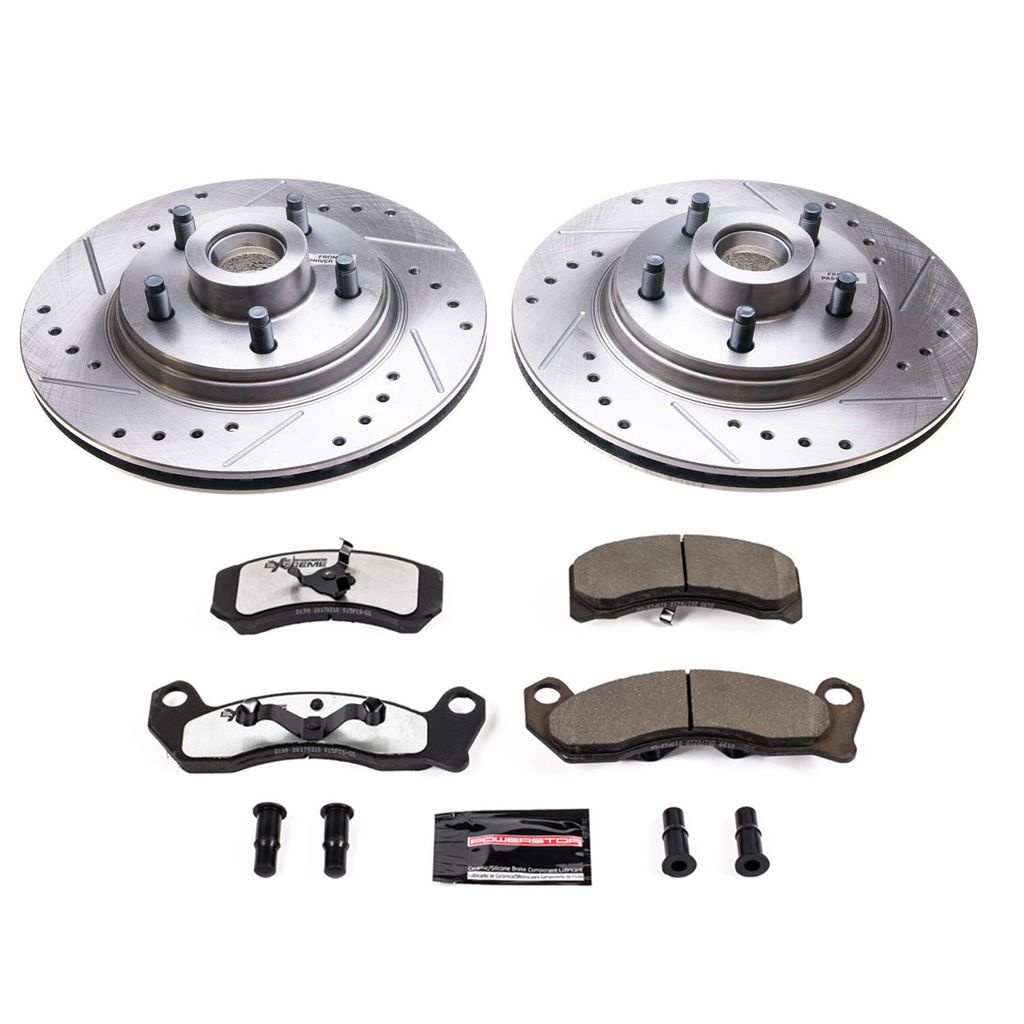 PowerStop K3089-26 - Z26 Drilled and Slotted Brake Rotors and Pads Kit