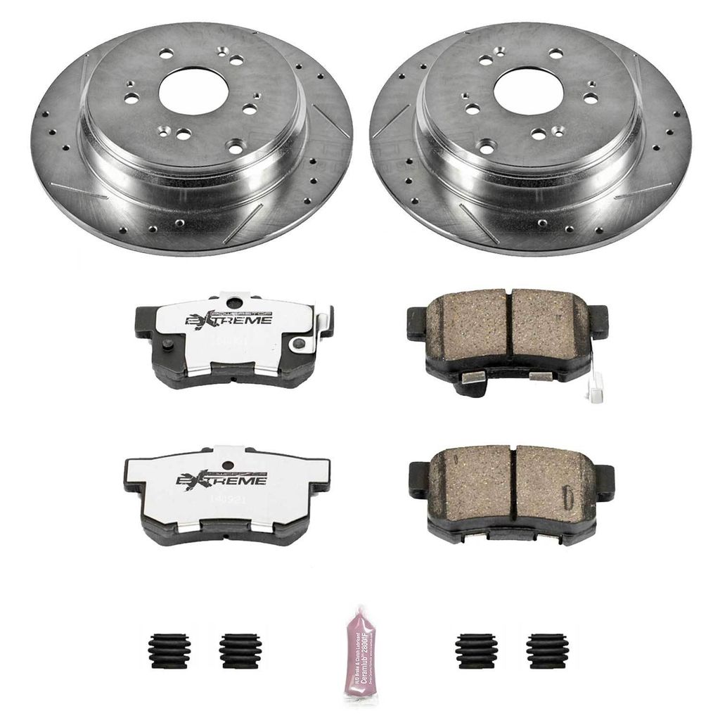 PowerStop K3098-26 - Z26 Drilled and Slotted Brake Rotors and Pads Kit