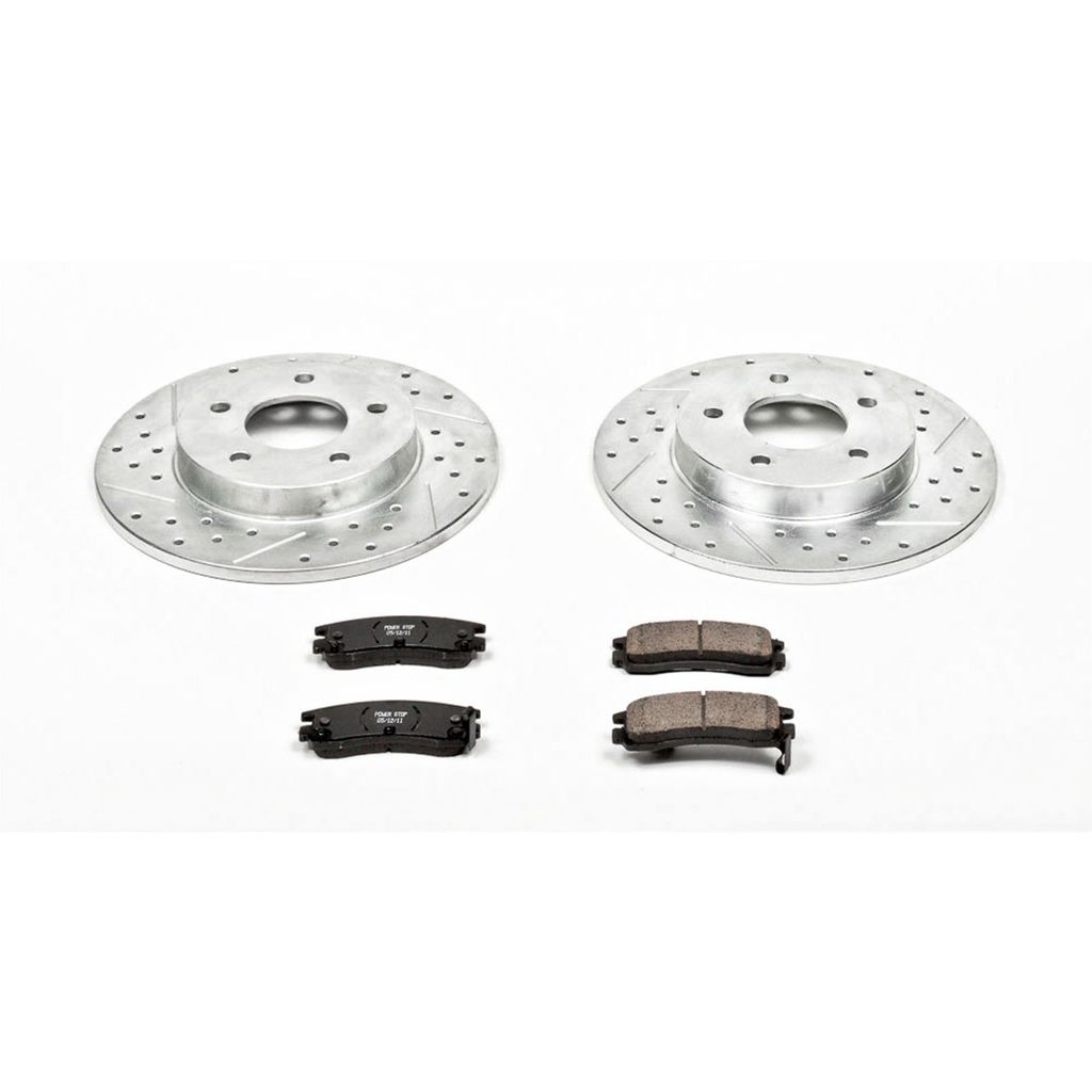 PowerStop K3115 - Z23 Drilled and Slotted Brake Rotors and Pads Kit