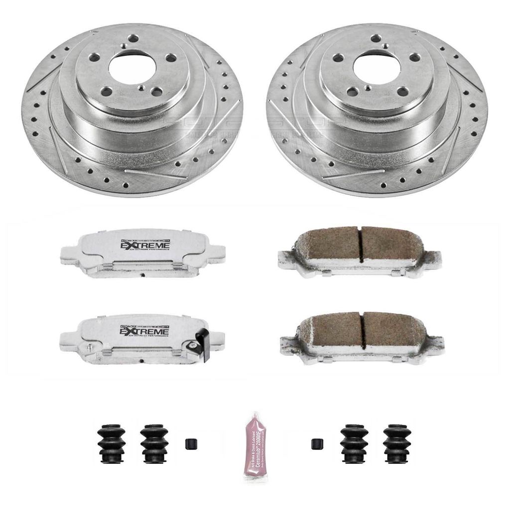 Z26 Drilled and Slotted Brake Rotors and Pads Kit