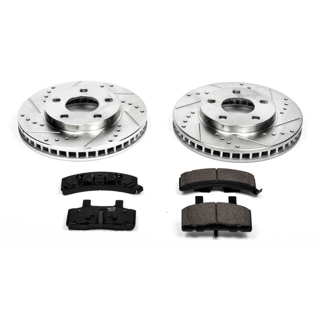 PowerStop K3132 - Z23 Drilled and Slotted Brake Rotors and Pads Kit