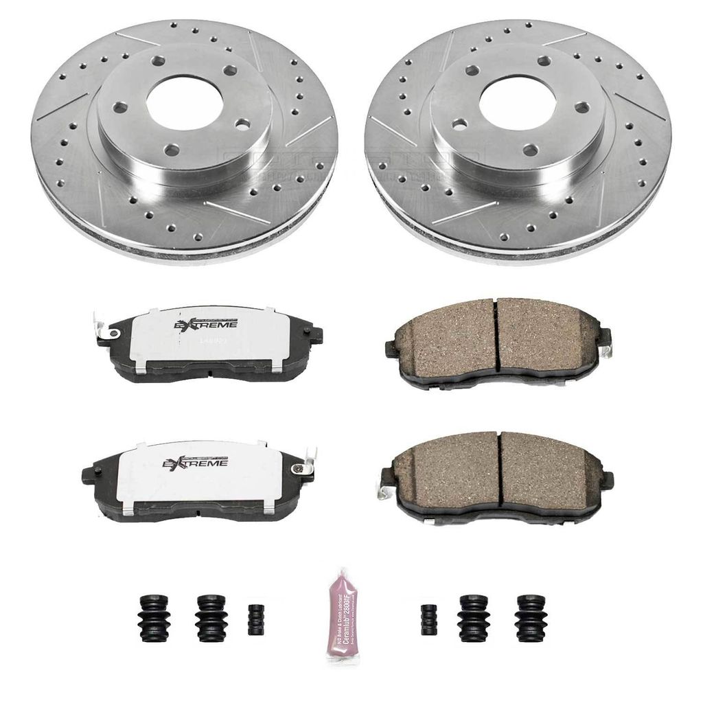 Z26 Drilled and Slotted Brake Rotors and Pads Kit