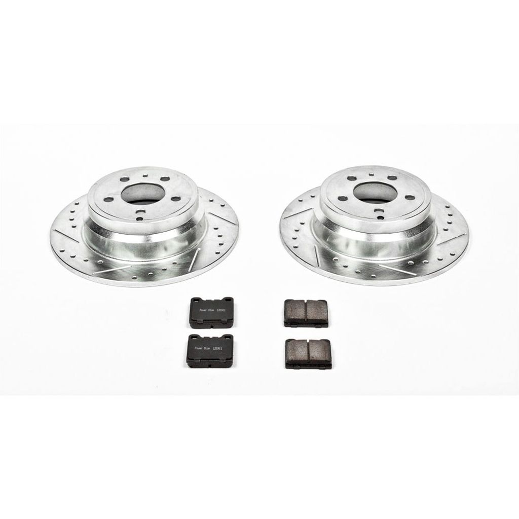 PowerStop K3145 - Z23 Drilled and Slotted Brake Rotors and Pads Kit
