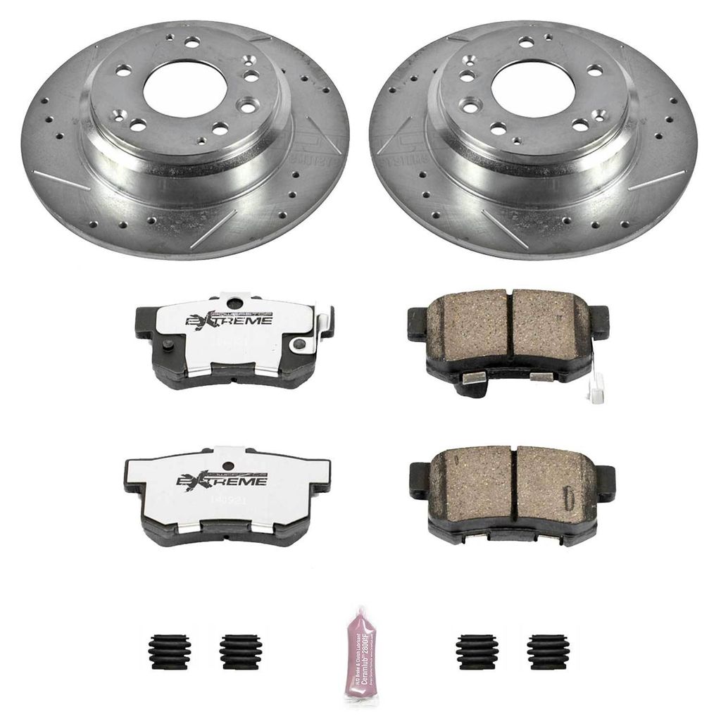 PowerStop K3153-26 - Z26 Drilled and Slotted Brake Rotors and Pads Kit