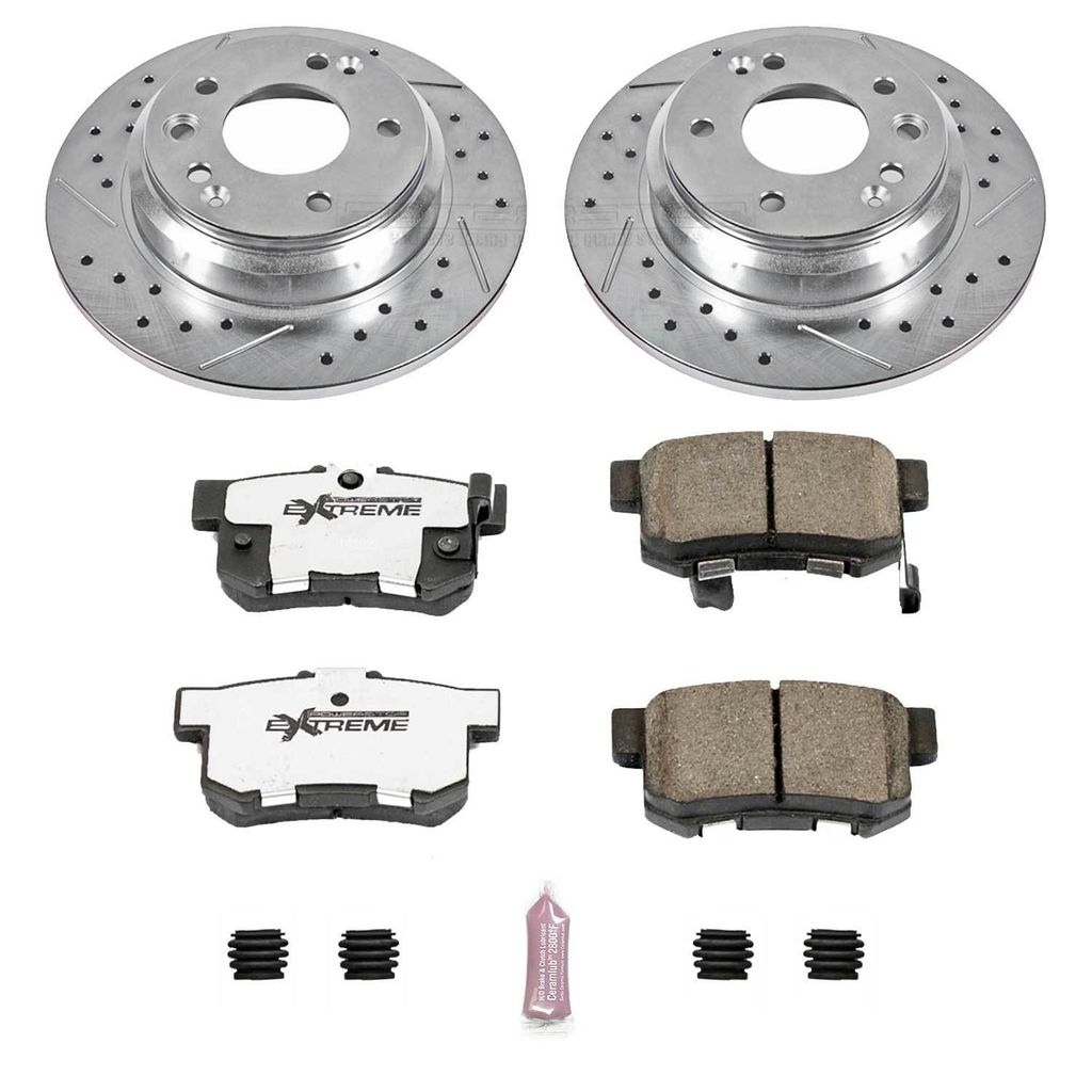 PowerStop K3154-26 - Z26 Drilled and Slotted Brake Rotors and Pads Kit