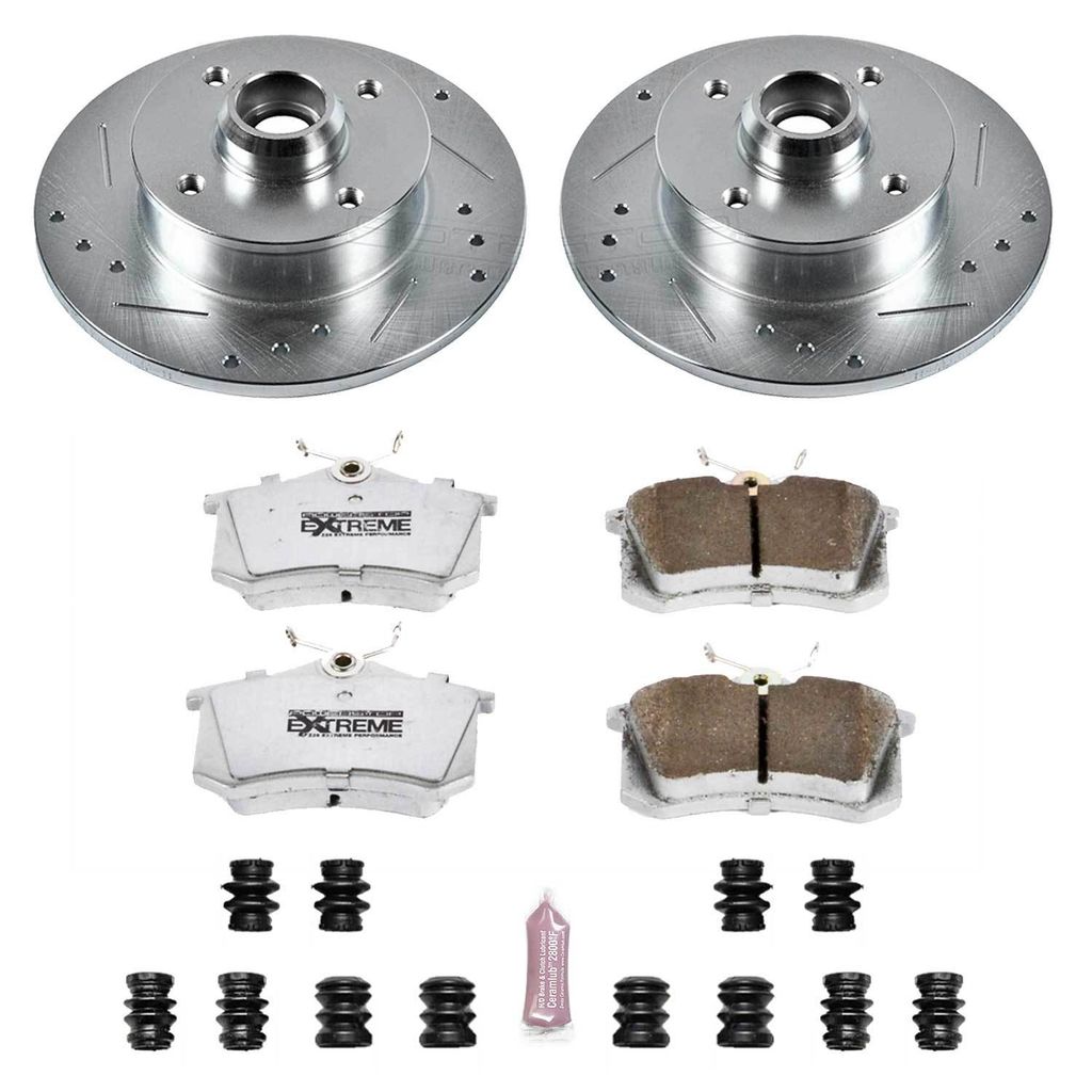 PowerStop K369-26 - Z26 Drilled and Slotted Brake Rotors and Pads Kit