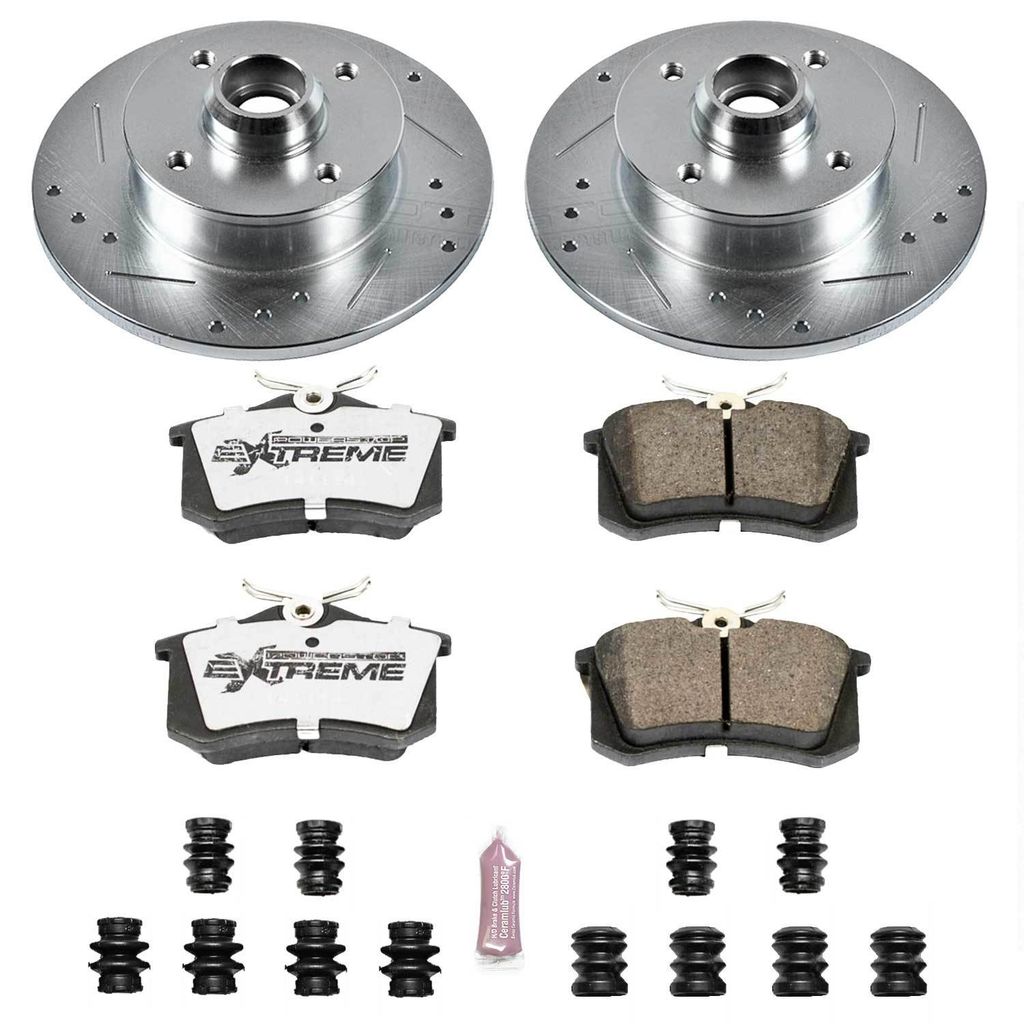PowerStop K370-26 - Z26 Drilled and Slotted Brake Rotors and Pads Kit