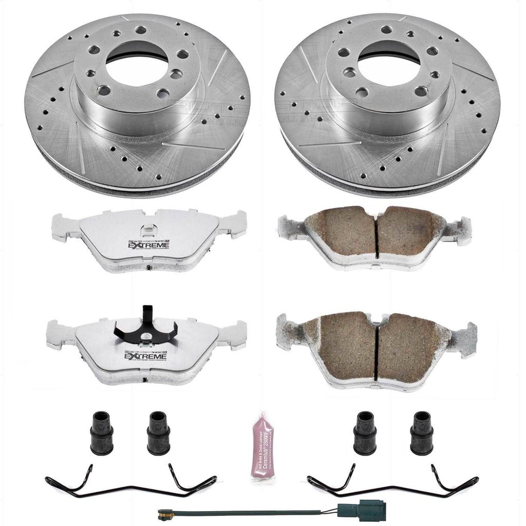 PowerStop K379-26 - Z26 Drilled and Slotted Brake Rotors and Pads Kit