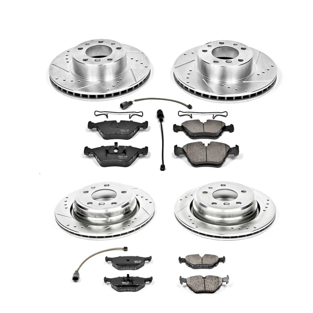 PowerStop K382 - Z23 Drilled and Slotted Brake Rotors and Pads Kit