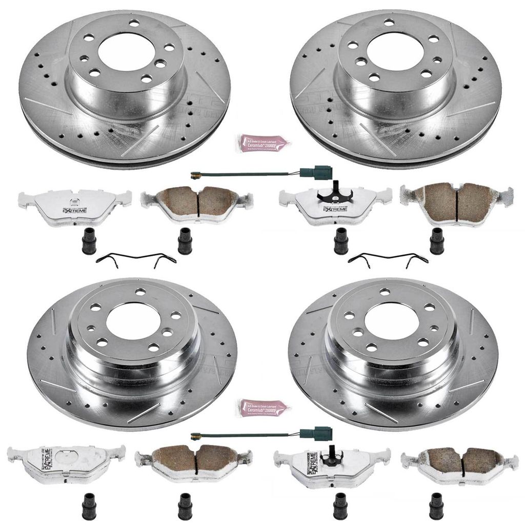 PowerStop K392-26 - Z26 Drilled and Slotted Brake Rotors and Pads Kit
