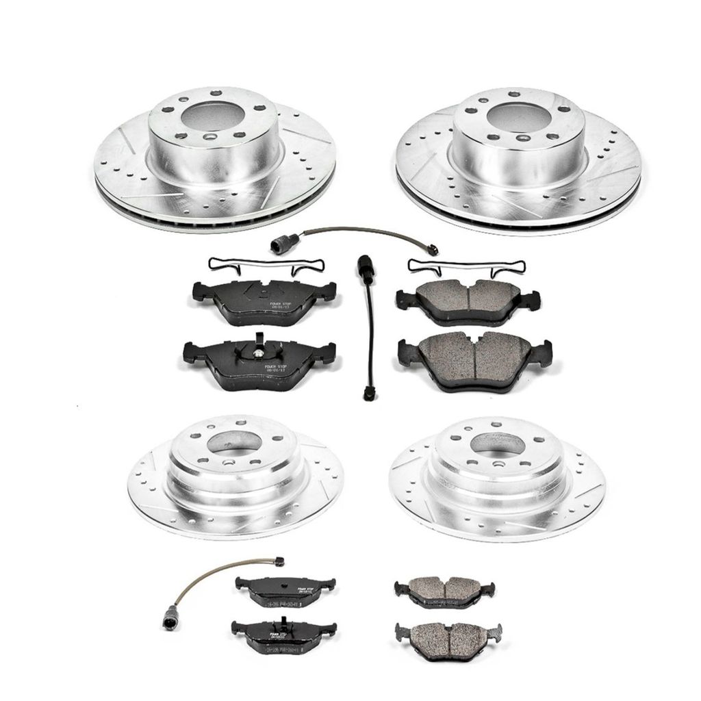 PowerStop K392 - Z23 Drilled and Slotted Brake Rotors and Pads Kit