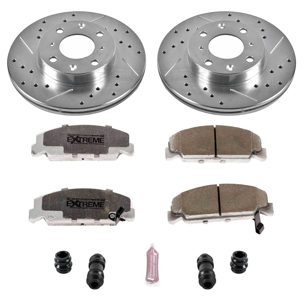 Z26 Drilled and Slotted Brake Rotors and Pads Kit