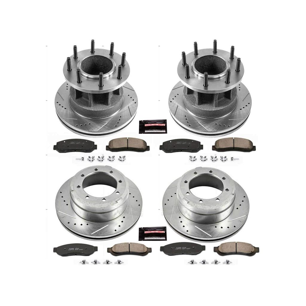 PowerStop K4032 - Z23 Drilled and Slotted Brake Rotors and Pads Kit