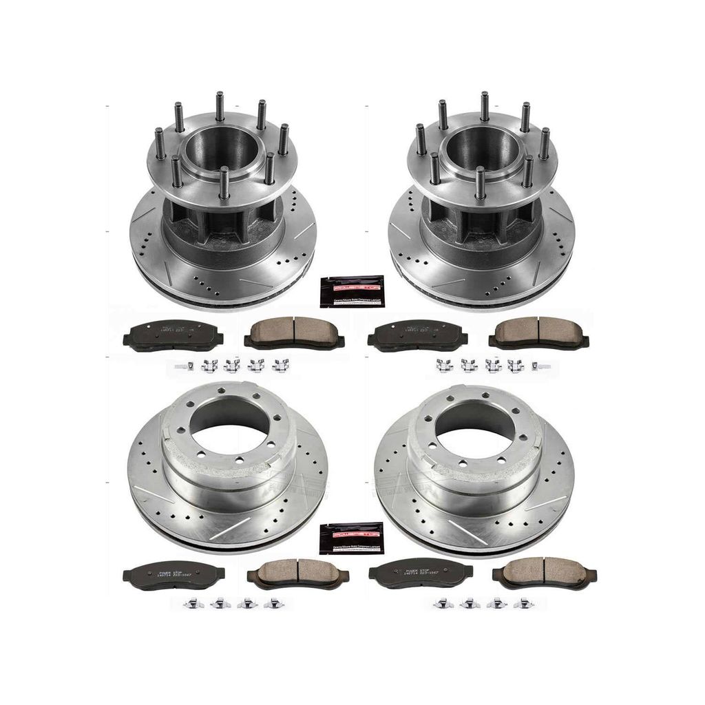 PowerStop K4034 - Z23 Drilled and Slotted Brake Rotors and Pads Kit