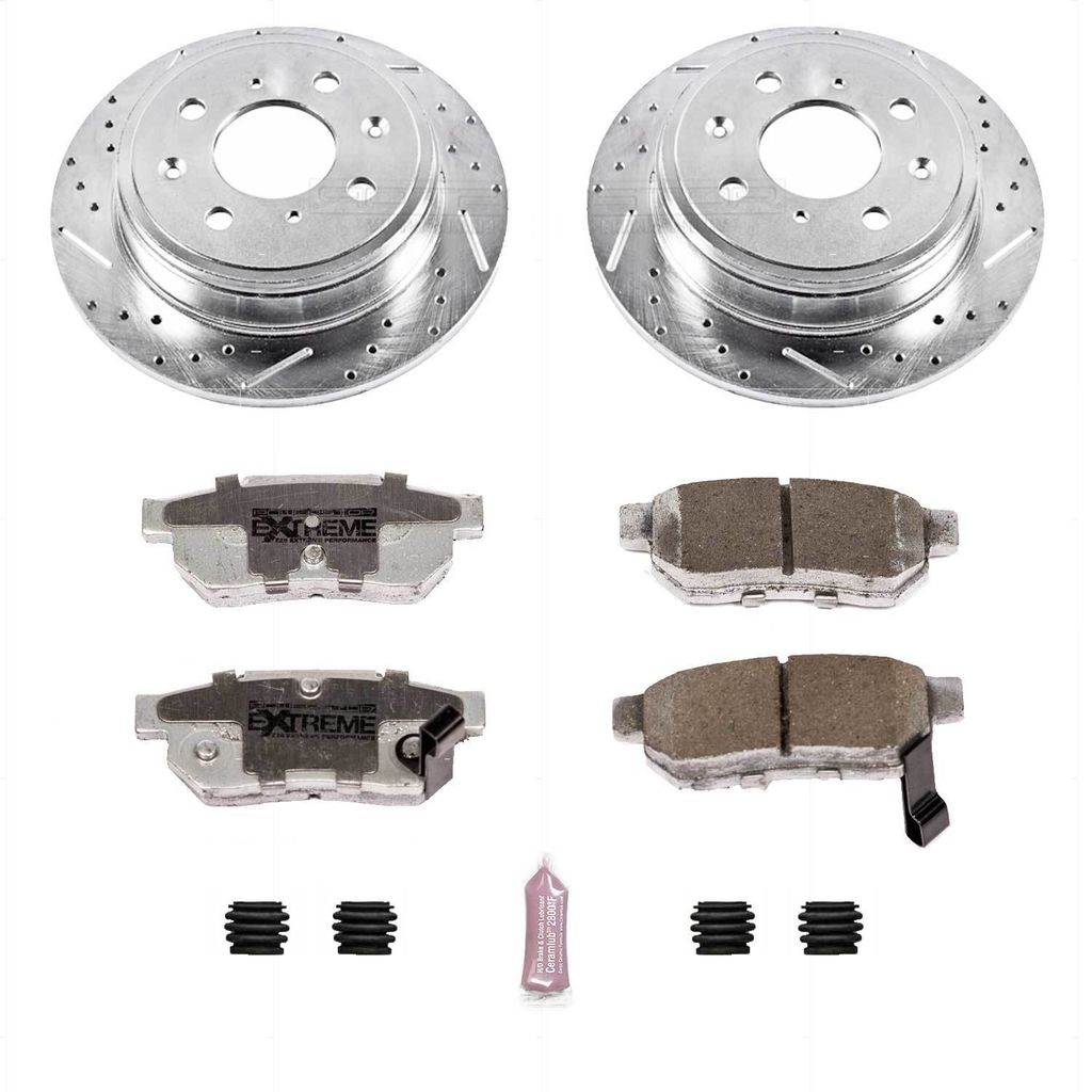 PowerStop K408-26 - Z26 Drilled and Slotted Brake Rotors and Pads Kit