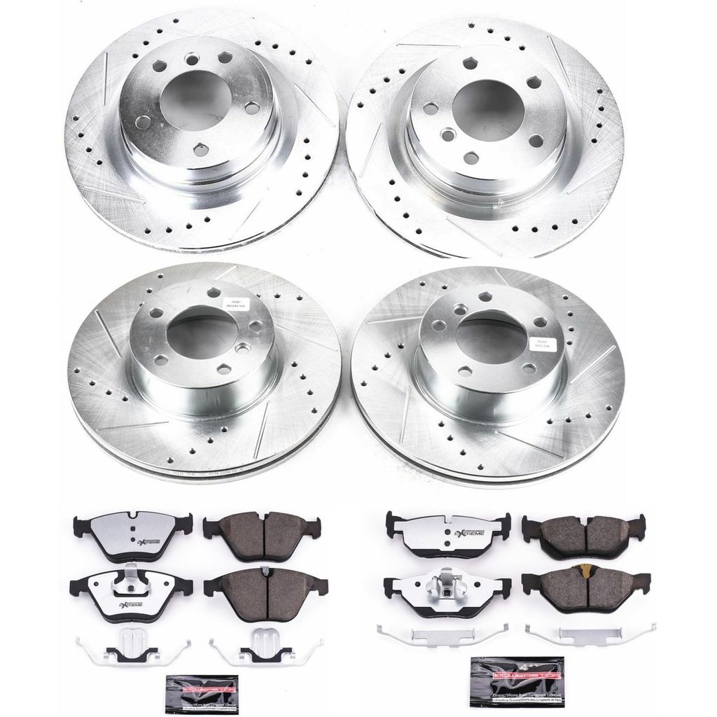 PowerStop K4107-26 - Z26 Drilled and Slotted Brake Rotors and Pads Kit