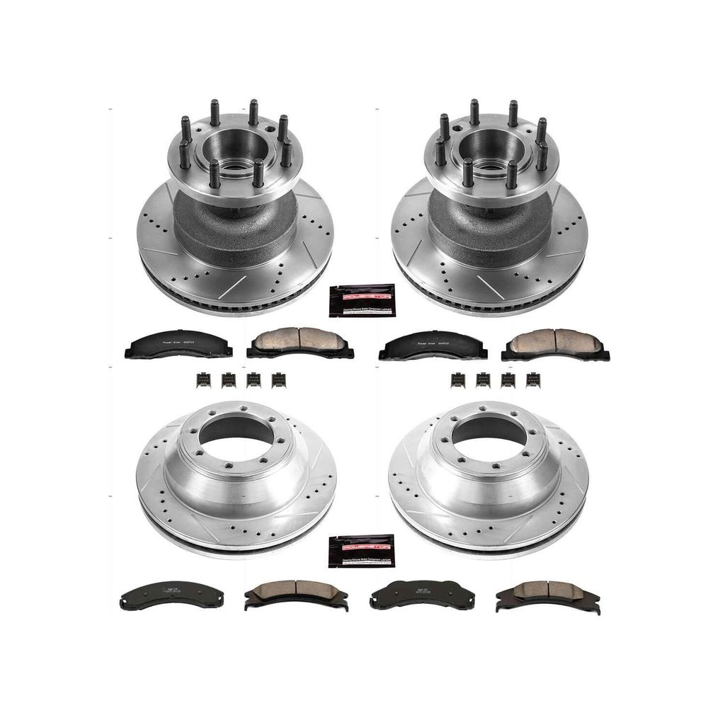 PowerStop K4132 - Z23 Drilled and Slotted Brake Rotors and Pads Kit