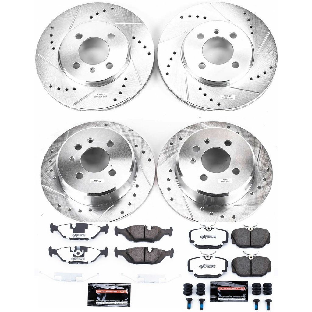 PowerStop K4167-26 - Z26 Drilled and Slotted Brake Rotors and Pads Kit
