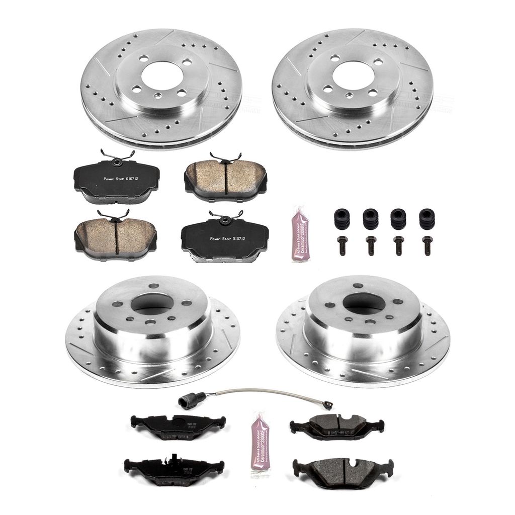 PowerStop K4167 - Z23 Drilled and Slotted Brake Rotors and Pads Kit