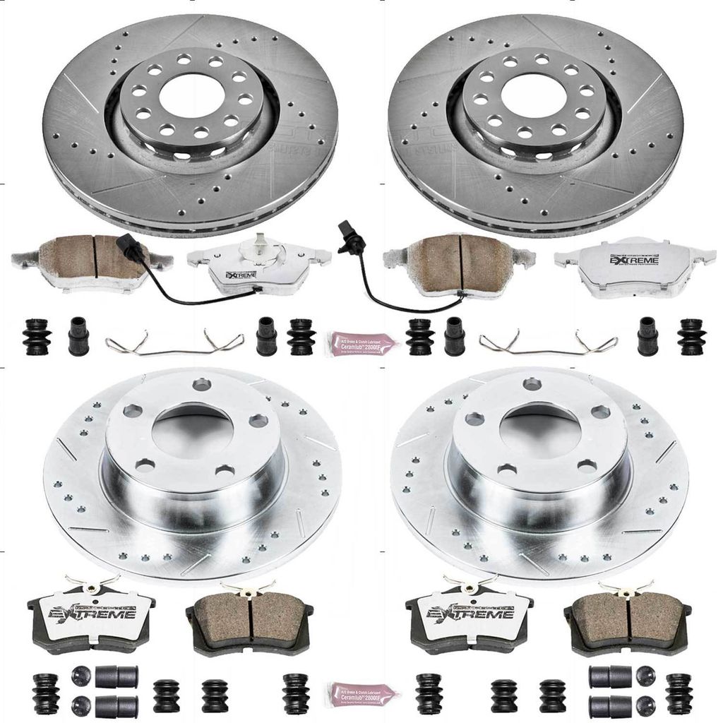 PowerStop K4197-26 - Z26 Drilled and Slotted Brake Rotors and Pads Kit