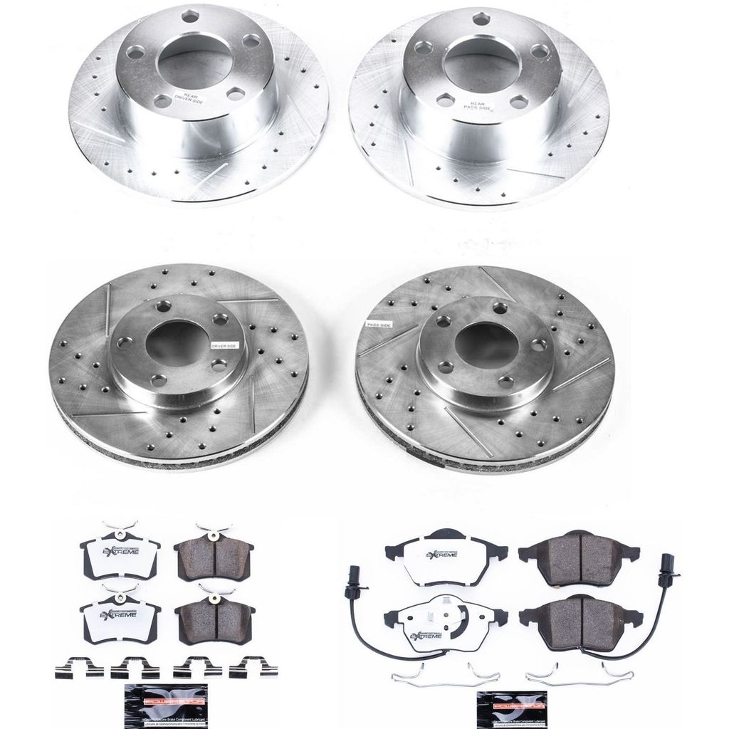PowerStop K4202-26 - Z26 Drilled and Slotted Brake Rotors and Pads Kit