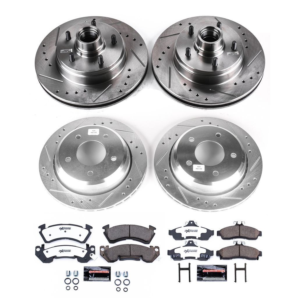 PowerStop K4338-26 - Z26 Drilled and Slotted Brake Rotors and Pads Kit