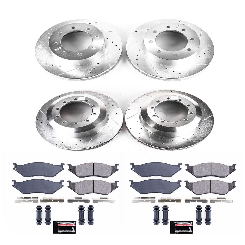 PowerStop K4416 - Z23 Drilled and Slotted Brake Rotors and Pads Kit