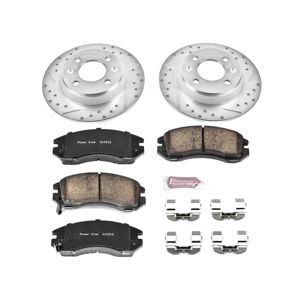 Z23 Drilled and Slotted Brake Rotors and Pads Kit