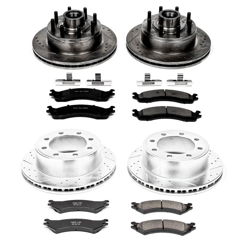 PowerStop K4434 - Z23 Drilled and Slotted Brake Rotors and Pads Kit