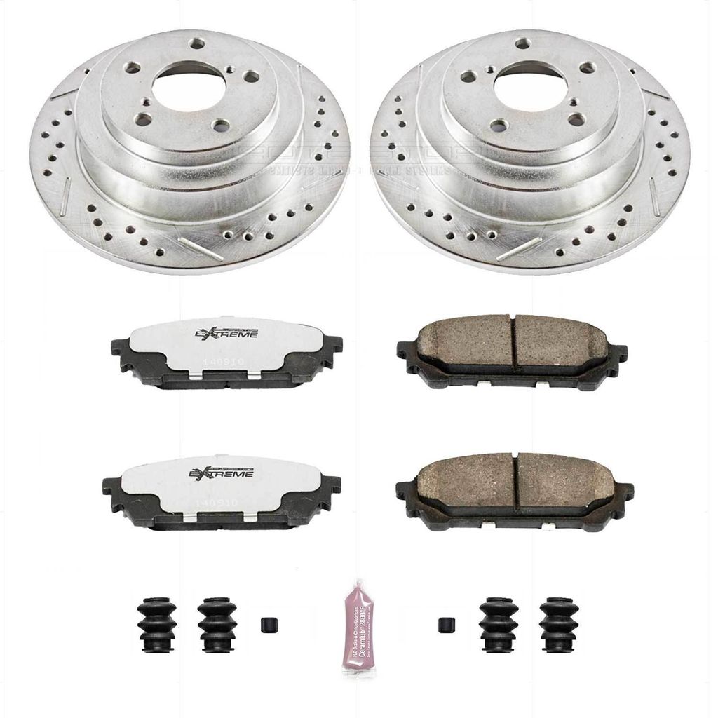 PowerStop K447-26 - Z26 Drilled and Slotted Brake Rotors and Pads Kit