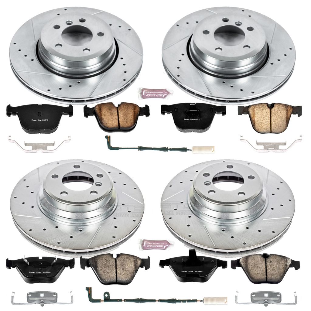 PowerStop K4479 - Z23 Drilled and Slotted Brake Rotors and Pads Kit