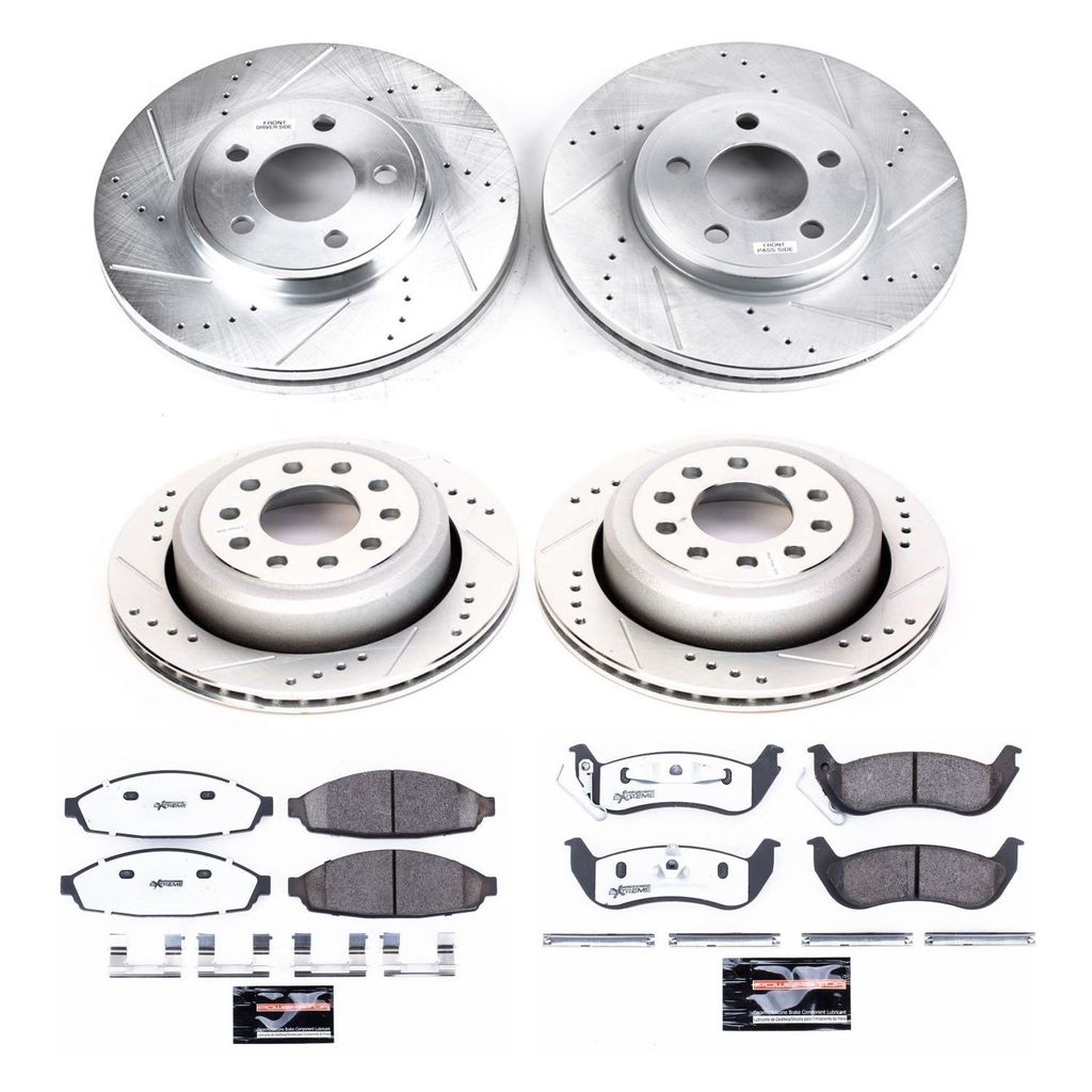 PowerStop K4486-26 - Z26 Drilled and Slotted Brake Rotors and Pads Kit
