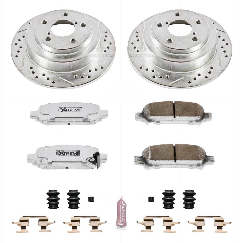 Z26 Drilled and Slotted Brake Rotors and Pads Kit