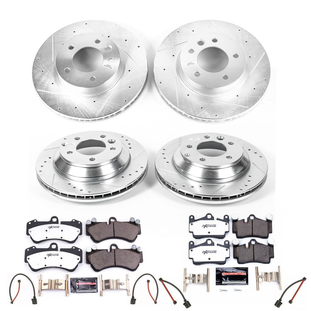 PowerStop K4495-26 - Z26 Drilled and Slotted Brake Rotors and Pads Kit